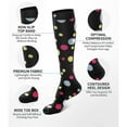thumbnail image 2 of CAMBIVO Compression Socks for Women Men, 3 Pairs Compression Stockings(20-30 mmHg), Diabetic Socks Extreme Fit for Swelling, Running, Flight, Travel, Nurse,Work(L-XL), 2 of 6