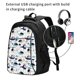 thumbnail image 2 of Fotbe Cartoon Helicopters Mochila con Estampado y Puerto USB para Hombre y Mujer, Mochila Antirrobo, Mochila de Viaje, Mochila Escolar, Mochila Universitaria, 2 of 7