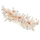 thumbnail image 4 of Peineta de perlas para novia, flor, pinzas para el pelo para boda, pasador de perlas con diamantes de imitación, tocado de boda, tocado para novias, mujeres y niñas, 4 of 7