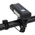 thumbnail image 4 of Luz delantera para bicicleta, linterna impermeable, bocina de advertencia, recargable por USB para ciclismo, color plateado, 4 of 10