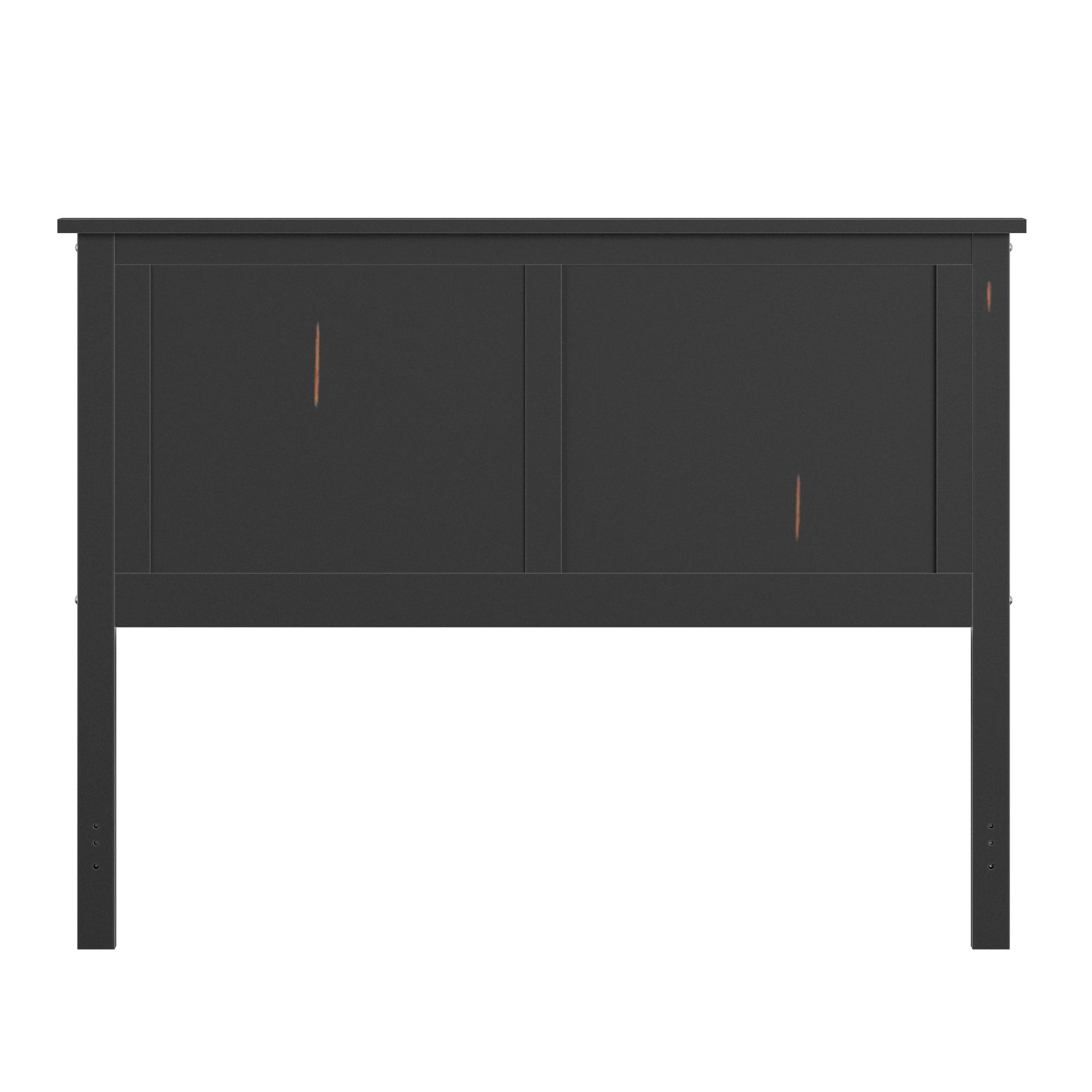 Weston Home Mission Full Modern Panel Headboard, Black