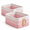 Pink, variant on Small Woven Storage Baskets for Shelves, 11.8" x 7.9" x 4.7" Cotton Rope Organizer Bins, Empty Gift Baskets for Bathroom, Closet, Nursery