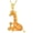 Giraffe Family, variant on SOULMEET S925 Sterling Silver Animals Pendant 7A Cubic Zirconia Panda/Elephant/Owl/Hummingbird/Cow/Mouse/Giraffe/Lion/Chicken/Monkey/Parrot/Bird Necklaces for Women