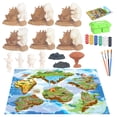 thumbnail image 1 of Set 3D de dinosaurios pintados por ti mismo, HUOGUO, de Doodle Toys para niños, 1 of 5