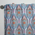 thumbnail image 3 of Designart 'Blue Damask Pattern' Bohemian & Eclectic Curtain Panel, 3 of 5