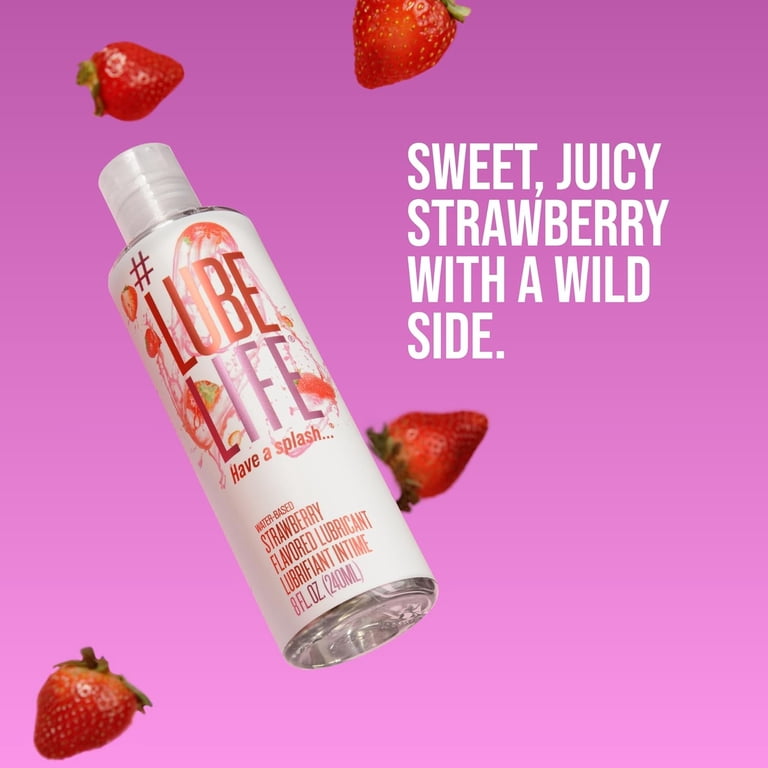 Lube Life Water-Based Lubricant, Strawberry Flavored, 8 Fl Oz - Walmart.com Lube Life Water-Based Lubricant, Strawberry Flavored, 8 Fl Oz - Walmart.com