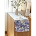 thumbnail image 5 of Table Runner 72 Inches Long for Kitchen Dining, Purple Onion Flowers Dresser Scarf Farmhouse, Dining Table Decorations for Wedding/Parties, Spring Floral Dandelion Botanical 13 x 72 In, 5 of 8