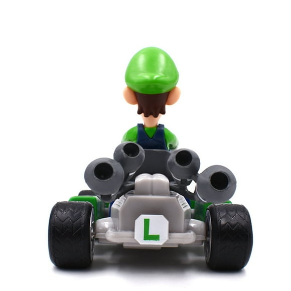 Racing Kart for Mario Racing Kart Cake Toppers Mario Racing Kart Luigi Kart Pull Back Kart (Luigi)Home Car Desktop Decoration