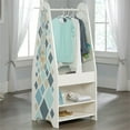 thumbnail image 2 of Sauder Pinwheel Coat Rack Armoire in Soft White, 2 of 12