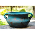 thumbnail image 4 of U.S.Sourcing Inc. Egyptian Era Terracotta Planter in Blue,Green, Red, Purple in 2 sizes Large Copalt Blue 8 1/2"x5", 4 of 6