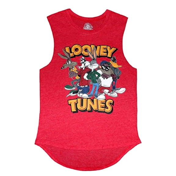 Looney Tunes Junior Women's Hi-Low Sleeveless T-Shirt (XS)