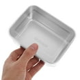 thumbnail image 4 of WESIEVYA 4Pcs Silver Square Fridge Organizers With Preservation Feature For Outdoor Picnic Refrigerator Storage, 4 of 7