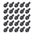 thumbnail image 1 of Unique Bargains M4x30mm Carbon Steel Phillips Pan Head Machine Screws Spring Plain Washer 25pcs, 1 of 2