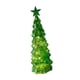 thumbnail image 3 of Figura de de Navidad de cristal, adorno navideño, artesanía artística con luz, decoración navideña, lámpara de noche para repisa del S, 3 of 8