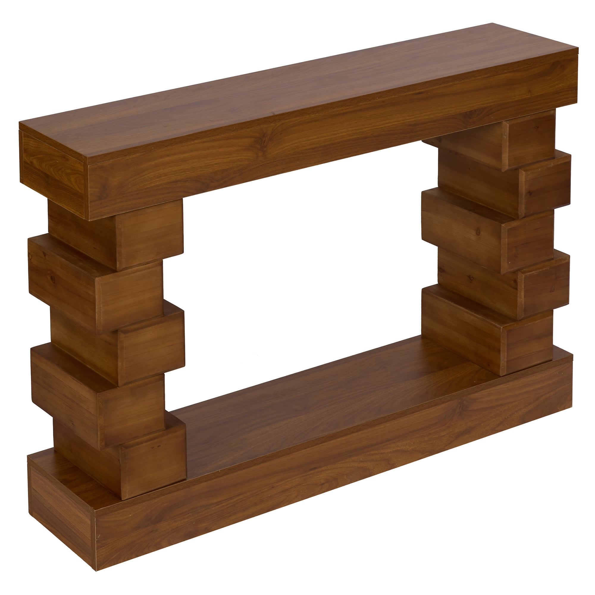 MDQMD Farmhouse Console Table with Irregular Design,Mid Century Modern Console Table for Entryway,Wooden Entryway Table for Living Room,Hallway
