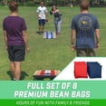 thumbnail image 5 of GoSports 3 x 2 ft Barnwood Design Cornhole Game Set - Includes Two 3 x 2 ft Boards, 8 Bean Bags, and Carry Case, 5 of 7