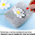 thumbnail image 5 of Needle Felting Pad,Grey Sponge Felting Pad 4.65x3.35Inch Thick and Firm Felting Mat Natural Wool Needle Felting Mat, 5 of 7