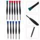 thumbnail image 4 of Kit de 11 destornilladores para reparación de gafas, herramientas de precisión para reparación de teléfonos, relojes, joyas, gafas y PC, juego de destornilladores magnéticos (negro), 4 of 7