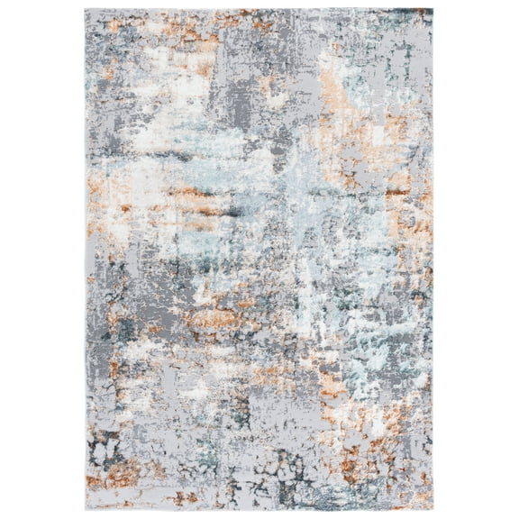 SAFAVIEH Alenia Johan Distressed Area Rug, Grey/Beige, 8' x 10'
