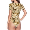 thumbnail image 4 of Naloa Wild West Cowboy Women's Short-Sleeved Onesie, One-Piece Swimsuit for Parties, dates, clubs - Medium, 4 of 9