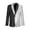 Black&Silver, variant on iEFiEL Kids Boys Shiny Sequins Suit Jacket Blazer One Button Gentleman Formal Tuxedo Coat Outerwear Gold&Red 12