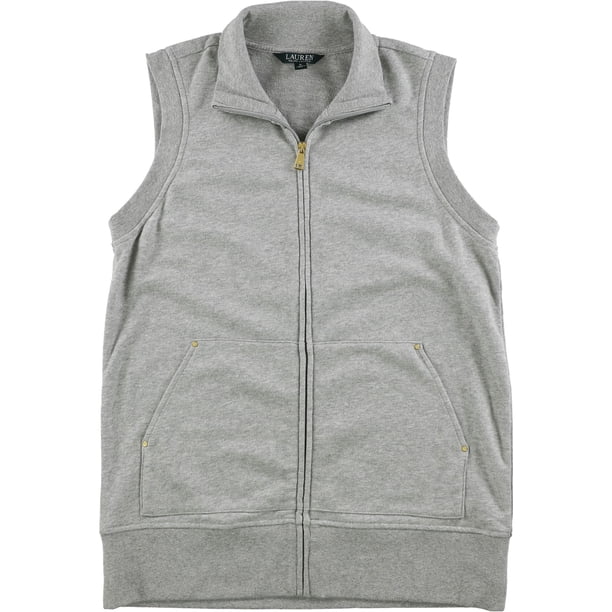Chaleco de algodón Ralph Lauren para mujer color gris grande