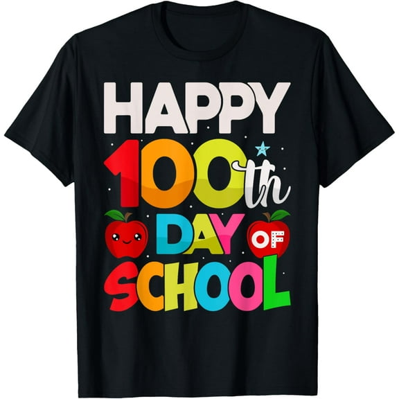 100 DAYS OF SCHOOL Teacher Student Men Women Kids 100th Day T-Shirt mens t shirt，black，women，funny，misfits，men，journey