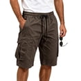 thumbnail image 3 of Trgacdwlo Mens Shorts Cargo Lightweight Mens Shorts Athletic Hiking Running Quick Dry Elastic Waist Mens Shorts Casual with Pocket, 3 of 9