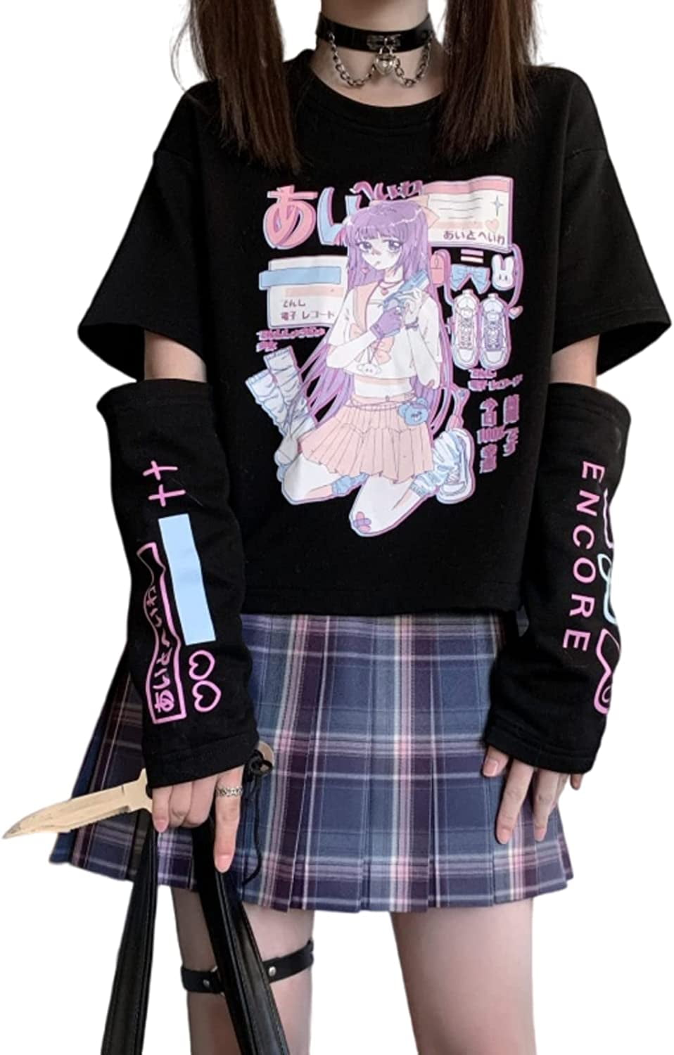 Harajuku Lolita Fashion Girls Skirt Crop Tops Set Teens Gothic Anime Cosplay  Kawaii Lace Ruffle Japanese Streetwear Mini Skirt - Skirts - AliExpress