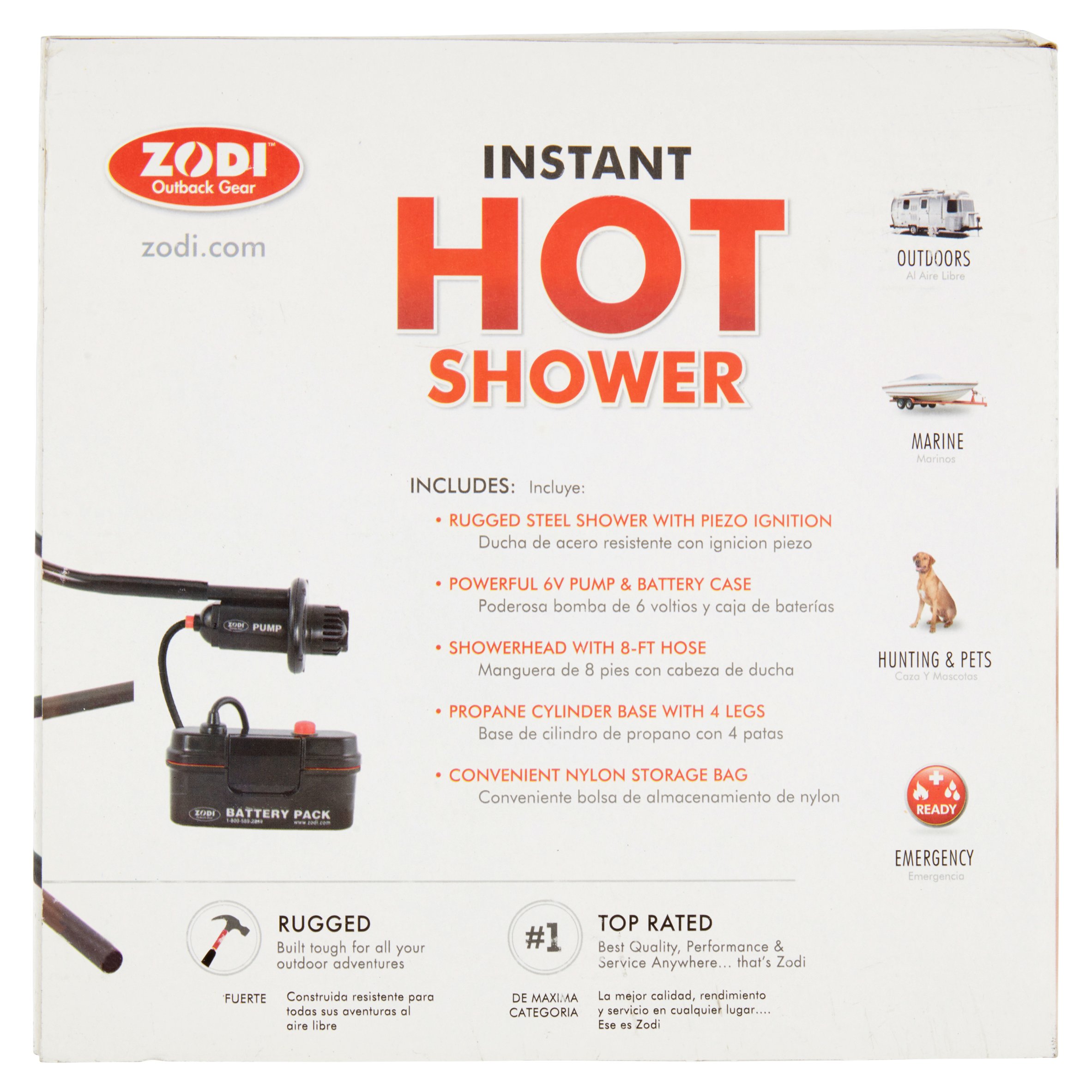 Zodi Outback Gear Instant Hot Shower - image 5 of 5