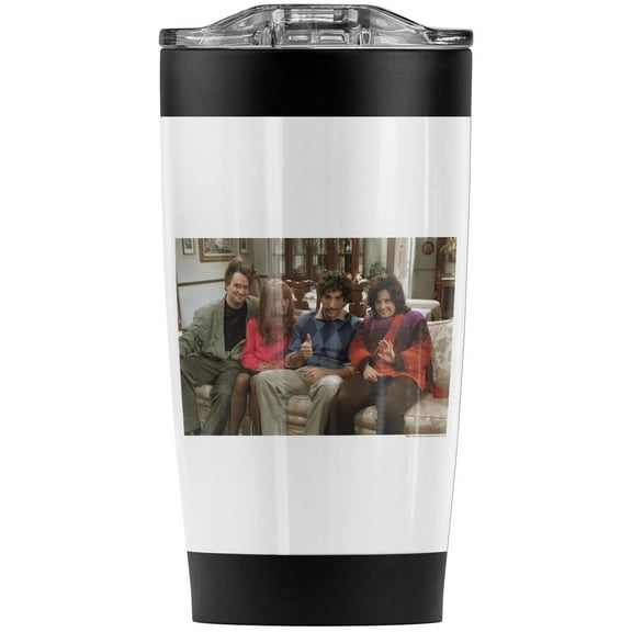 Friends Old Photo Stainless Steel Tumbler 20 oz Coffee Travel Mug/Cup, Vacuum Insulated & Double Wall with Leakproof Sliding Lid | Great for Hot Drinks and Cold Beverages