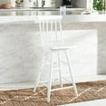 thumbnail image 4 of SAFAVIEH Quai Square Mid Back Counter Stool, White, 4 of 13