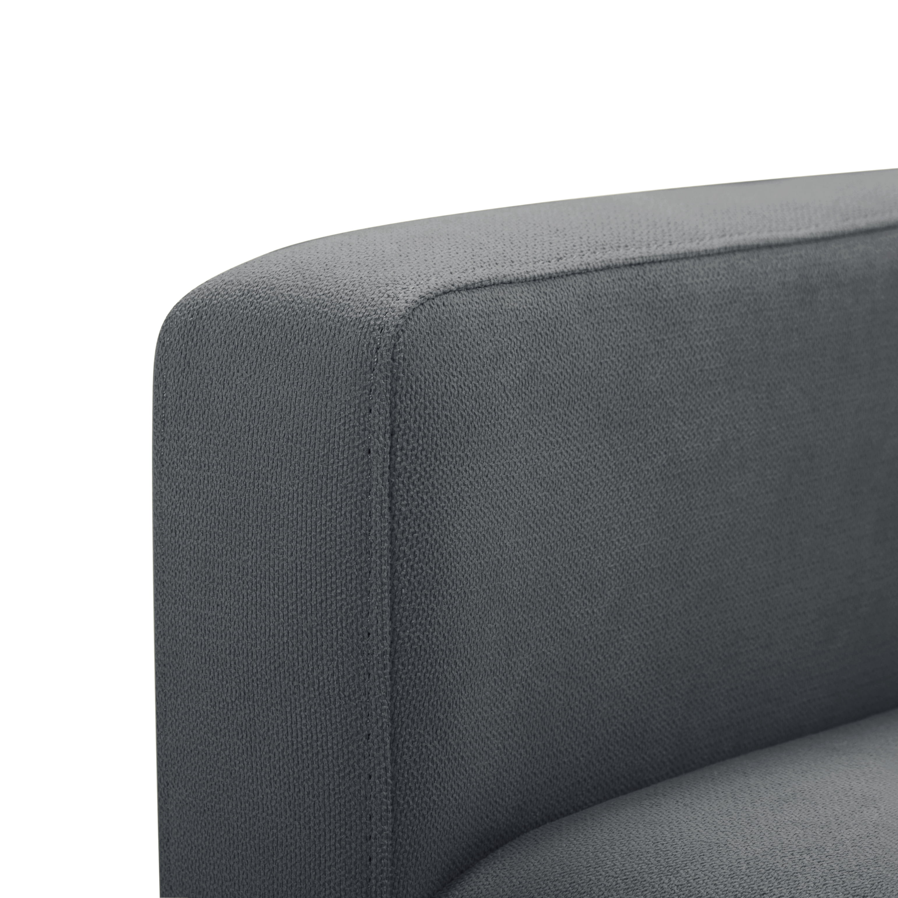Gewnee 50.79”Loveseat Sofa,2 Seater Modern Couch with Removable Back Cushions,Comfy Futon Sofa for Apartment,Office.Dark Grey