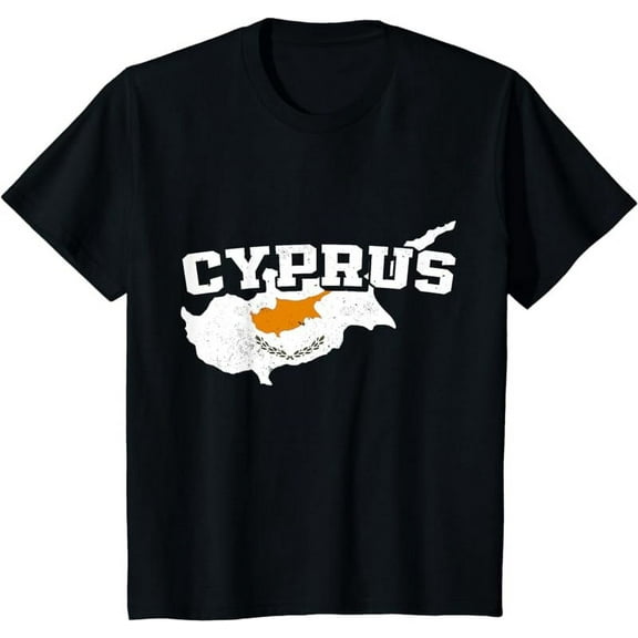 Cyprus Map and Flag Souvenir Cypriot T-Shirt