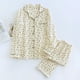 thumbnail image 4 of 2024 Spring and Autumn Women's Pajama Set 100% Cotton Crepe Long sleeved Pants Two piece Cute and Sweet Home Fury Set Ladies, 4 of 4