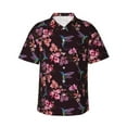 thumbnail image 1 of Balery Humming Bird And Tropical Camisas hawaianas de manga corta para hombre, camisas playeras de corte holgado, camisas de vacaciones con botones,Large, 1 of 7