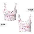 thumbnail image 6 of Uemuo Retro Floral Pattern Women's Sports Bra - High Impact Support, Breathable, and Comfortable Athletic Bra for Running, Yoga, and Workouts, 6 of 9