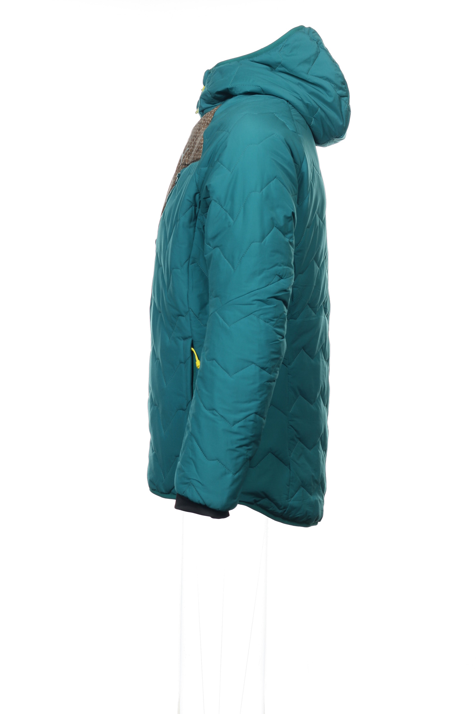 Chaqueta de Plumas con Capucha para Hombre con Aislamiento Primaloft (Large, Storm) 2