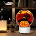 thumbnail image 6 of Pofeuu Halloween Pumpkin Print LED Christmas Night Light Lamp Base Gift DIY 3D Clear Acrylic Blank Engrave Sheets for Room Cafe Bar Birthday Party Decoration, 6 of 9