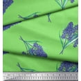 thumbnail image 3 of Soimoi Silk Fabric Lavender Flower Printed Craft Fabric by the Yard 42 Inch Wide, 3 of 3