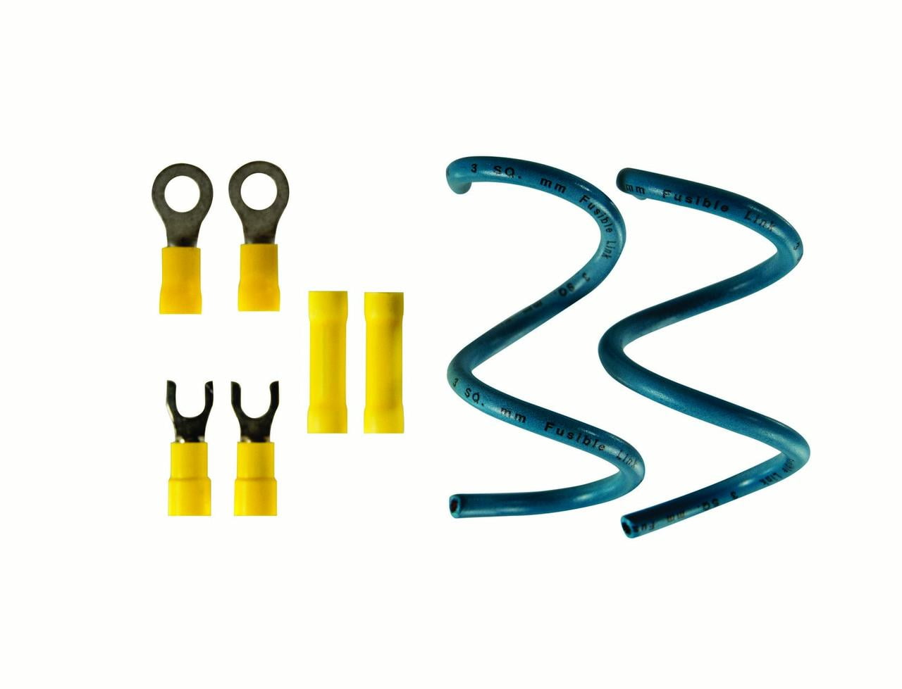 Fusible Link Wire 12 AWG, Teal (2) 7" Wires & (6) 1210 AWG Vinyl