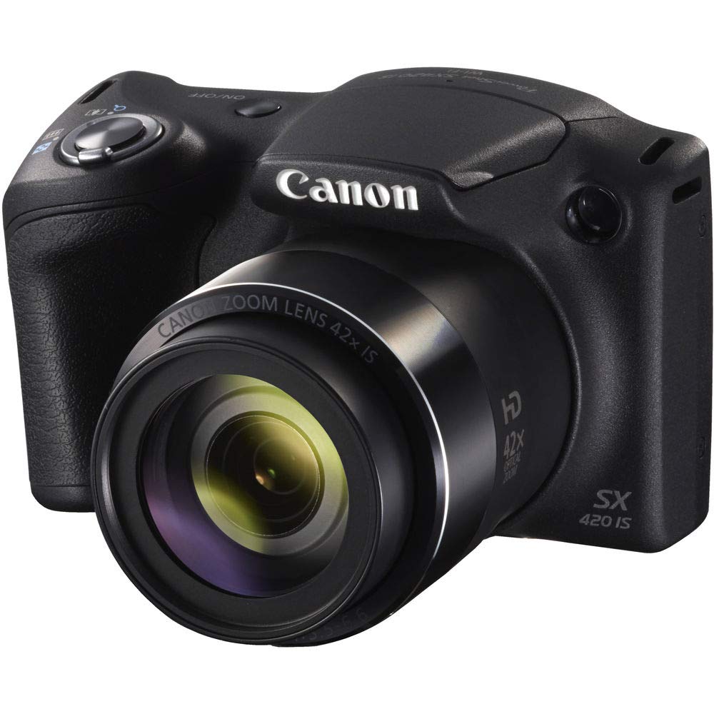 Canon PowerShot SX420 is Digital Point and Shoot Camera + Extra Battery + Digital Flash + Camera Case + 32GB Class 10 Memory Card + 2 Year Extended Warranty (Total of 3YR) - Intl Model - image 2 of 5