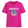 thumbnail image 4 of Blusa informal de manga corta con cuello redondo y estampado suelto de verano para mujer con estilo OAVQHLG3B Store  lin121212, 4 of 4