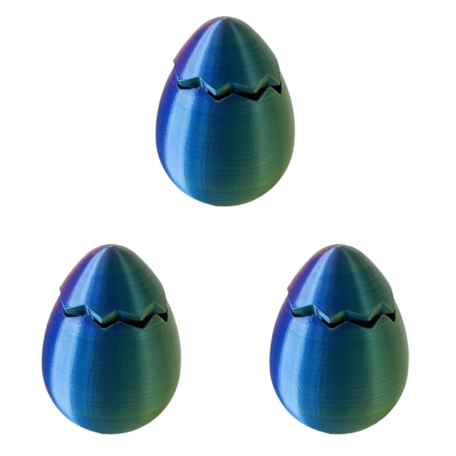 Caja Almacenamiento Pascua en Forma Favores Fiesta () Azul Verde