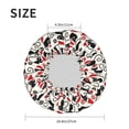 thumbnail image 6 of Kdxio Christmas Cat Print Shower Cap for Women,Elastic and Reusable,Double Waterproof Layers Bathing Hat, 6 of 9