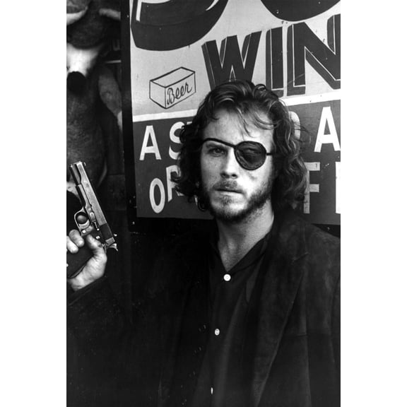 John Heard with a gun and eye patch Photo Print (24 x 30)