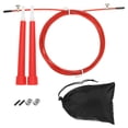thumbnail image 1 of Unique Bargains Speed Jump Rope Adjustable Speed Skipping Rope with Storage Bag and Spare Parts Red, 1 of 6