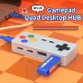thumbnail image 5 of Diseño de Forma de GamePad de Expansión HUB Ratón Teclado Conector Convertidor USB 4 en 1 HUB USB 2.0 Tipo C, 5 of 5