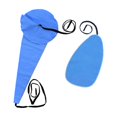 thumbnail image 2 of tamizeot 2 Pcs Kits de Chiffons de Nettoyage pour Saxophone pour Usage Quotidien en Extérieur Instrument à Bois Clair Bleu, 2 of 6