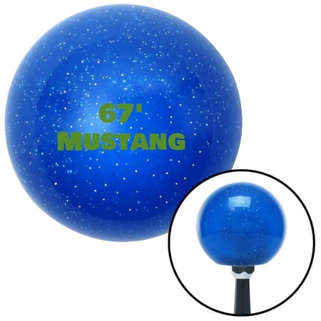 American Shifter Green 67 Mustang Blue Metal Flake Shift Knob with M16 x 1.5 Insert Shifter Auto